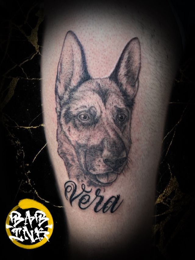 tatuaje de un perro